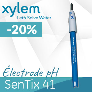 -20% sur l'électrode pH Sentix 41, XYLEM®, jusqu'au 30 juin 2024