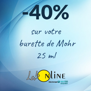-40% de remise sur votre burette de Mohr, LAB-ONLINE®