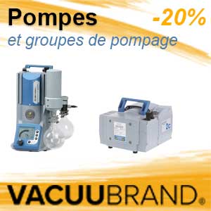 Promotion sur les pompes et groupe de pompage VACUUBRAND®