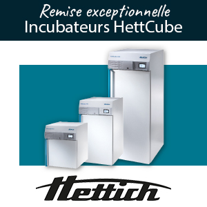Remise sur les incubateurs HettCube, HETTICH® jusqu'au 30 juin 2024.