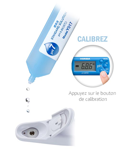 Étape 1 Calibration du LAQUAtwin - Préparation de l'appareil pour la calibration.